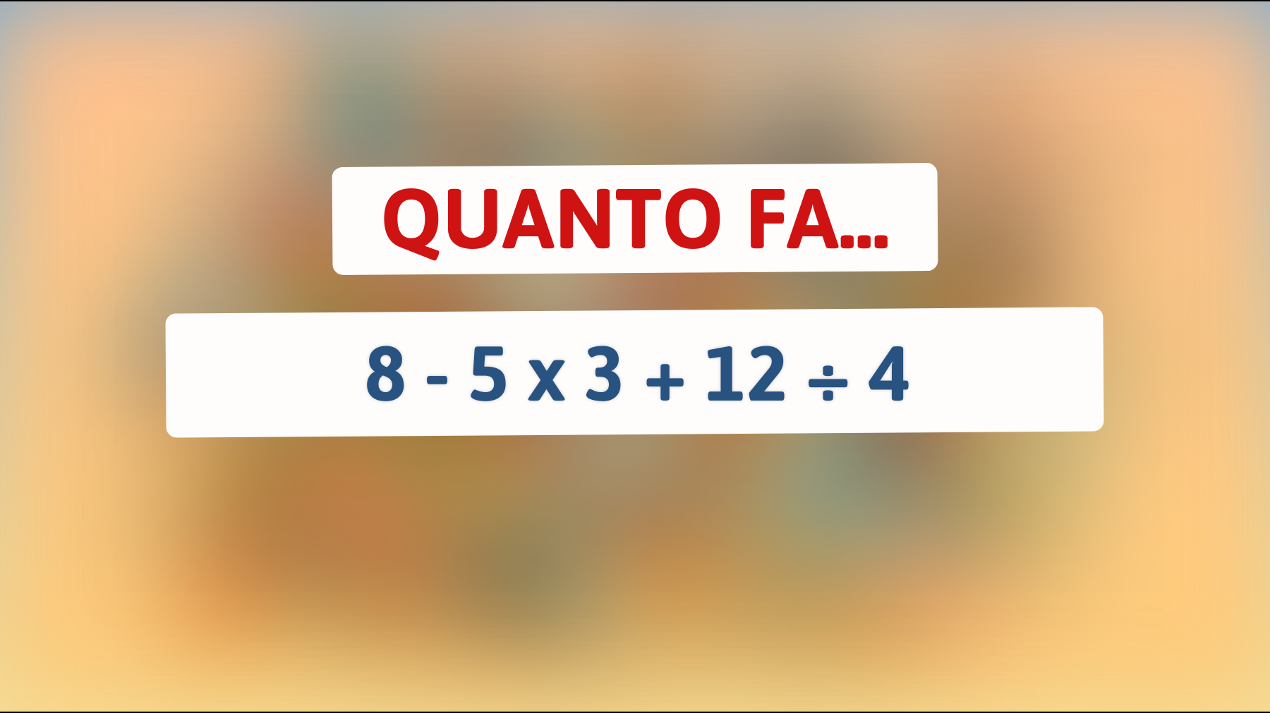 Scopri se sei un genio della matematica risolvendo questo enigma che intriga le menti più brillanti!"